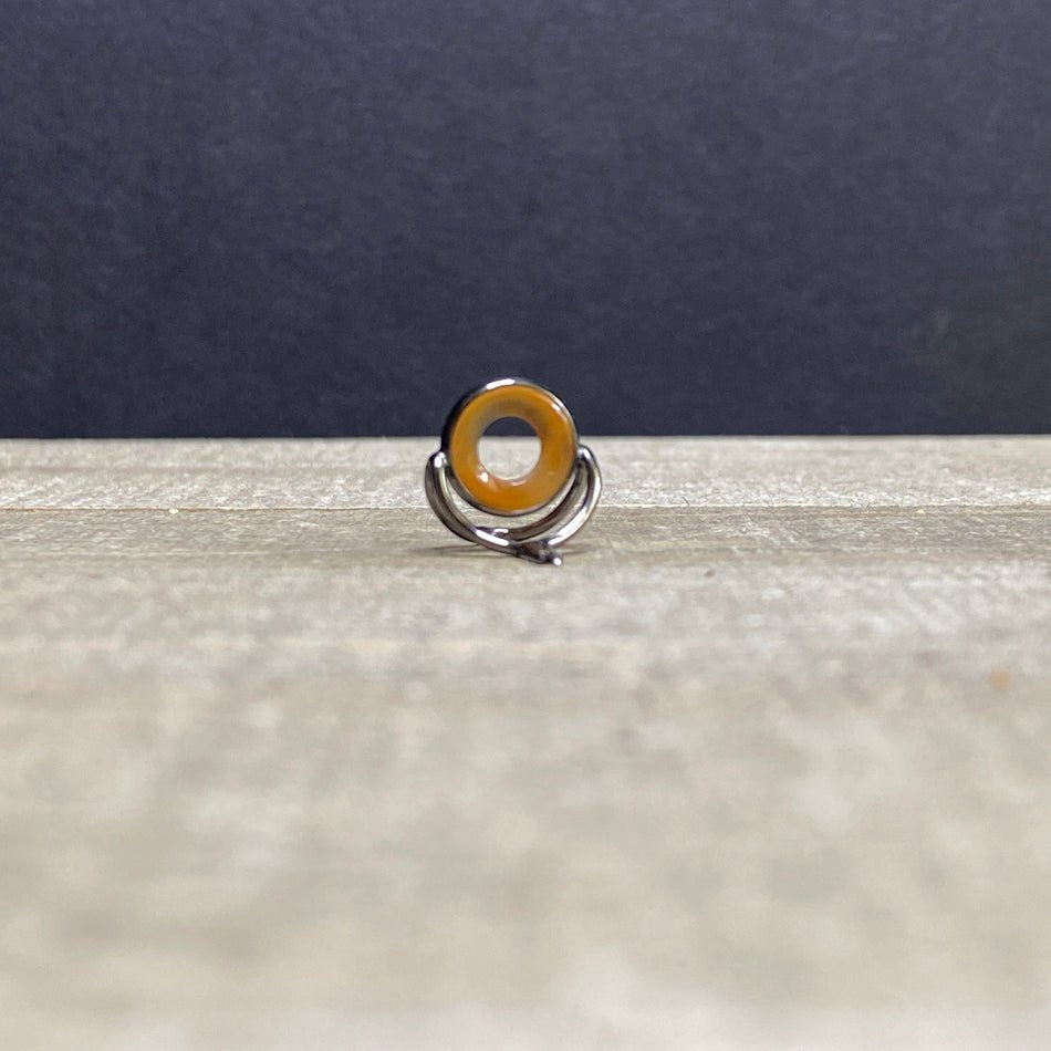 10mm Agate Stripping Guide Black Nickel - Fish On! Custom Rods