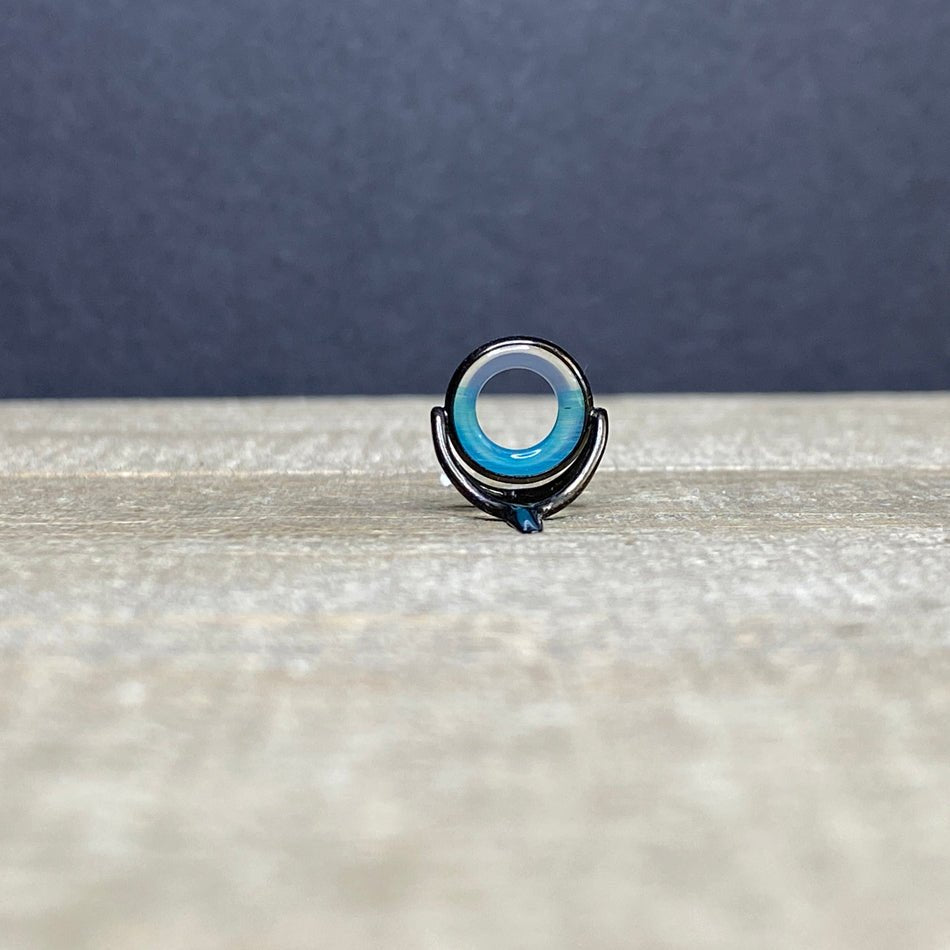 10mm Agate Stripping Guide Black Nickel - Fish On! Custom Rods