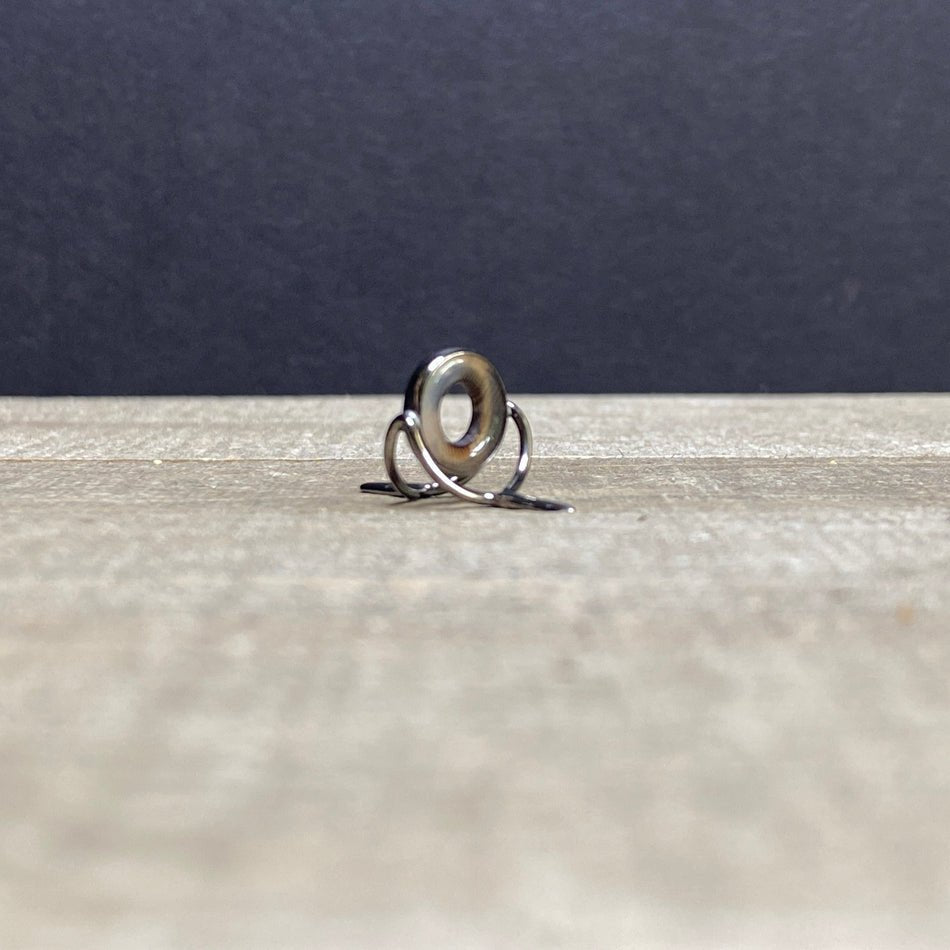 10mm Agate Stripping Guide Black Nickel - Fish On! Custom Rods