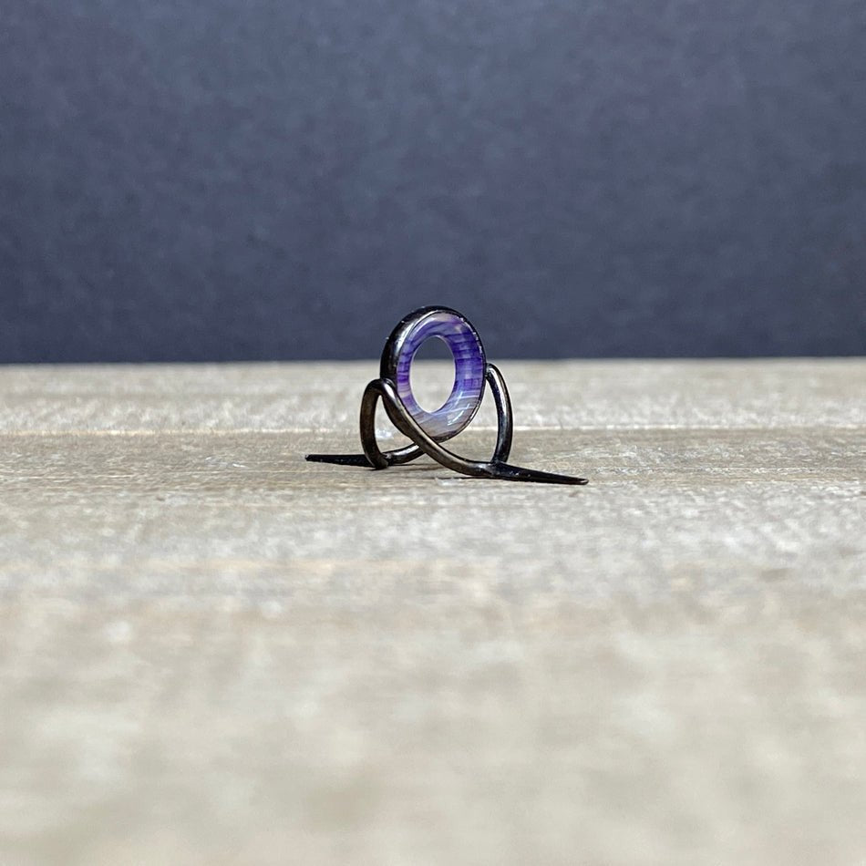 10mm Agate Stripping Guide Black Nickel - Fish On! Custom Rods