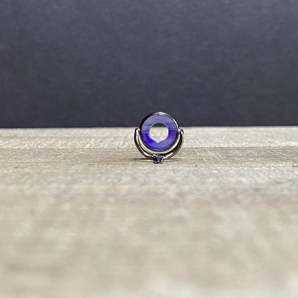 10mm Agate Stripping Guide Black Nickel - Fish On! Custom Rods