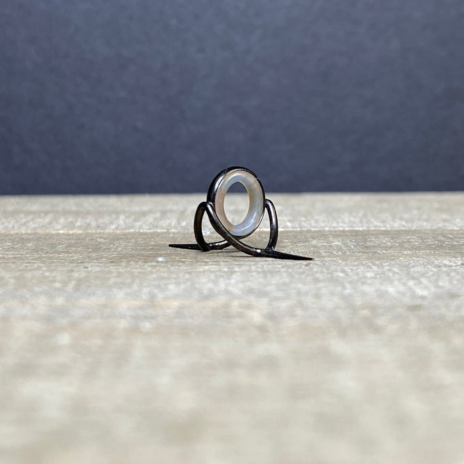 10mm Agate Stripping Guide Black Nickel - Fish On! Custom Rods