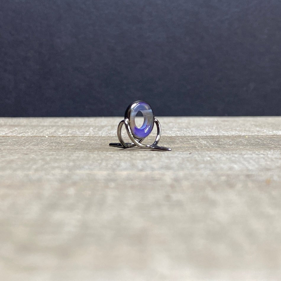 10mm Agate Stripping Guide Black Nickel - Fish On! Custom Rods