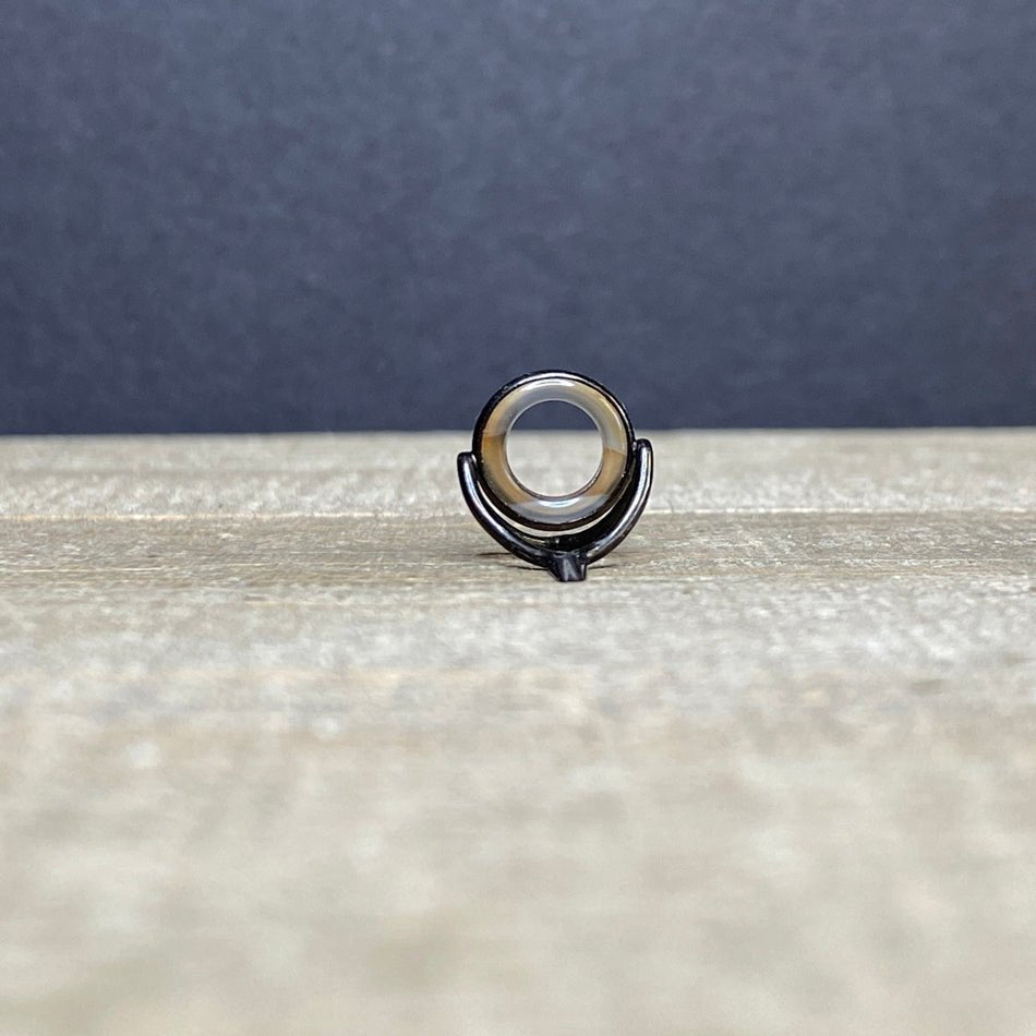 10mm Agate Stripping Guide Black Nickel - Fish On! Custom Rods