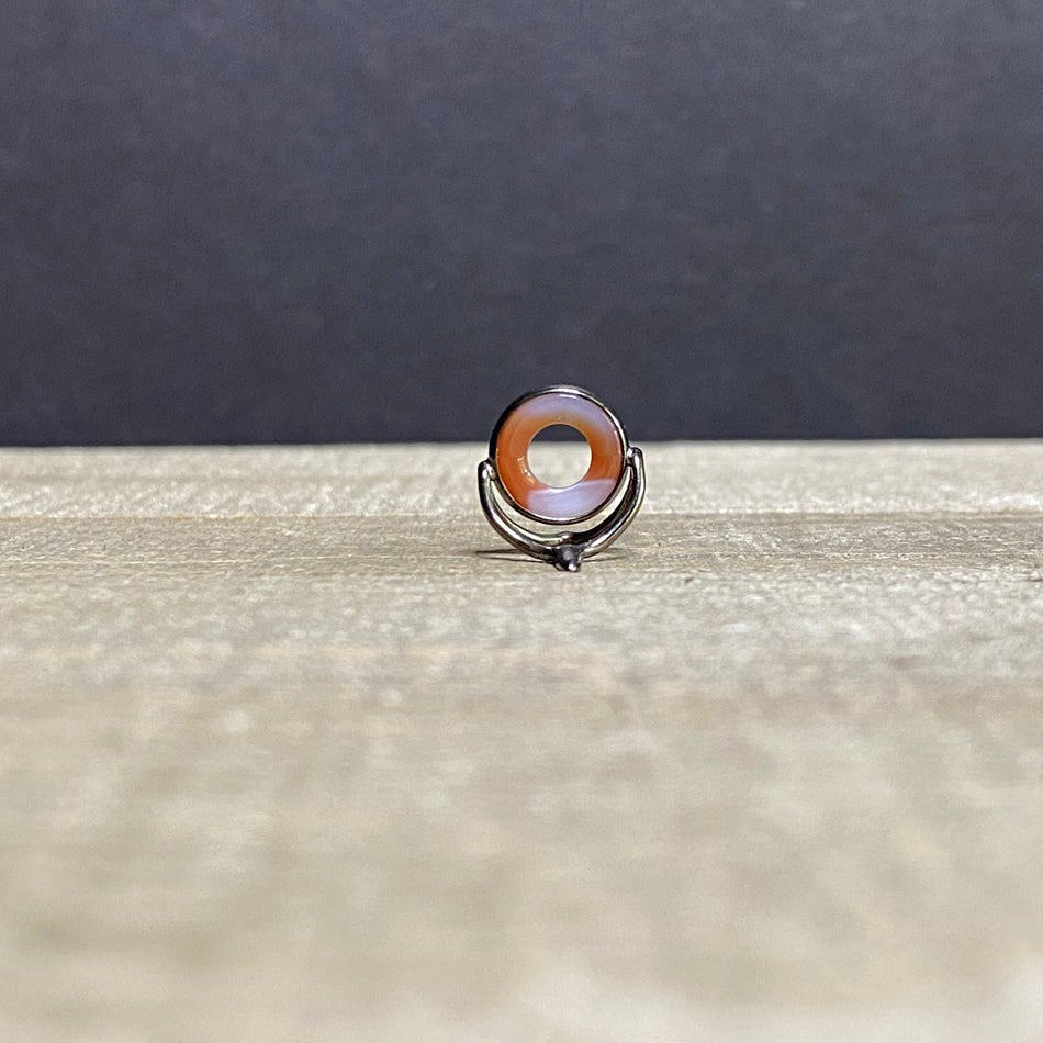 10mm Agate Stripping Guide Black Nickel - Fish On! Custom Rods