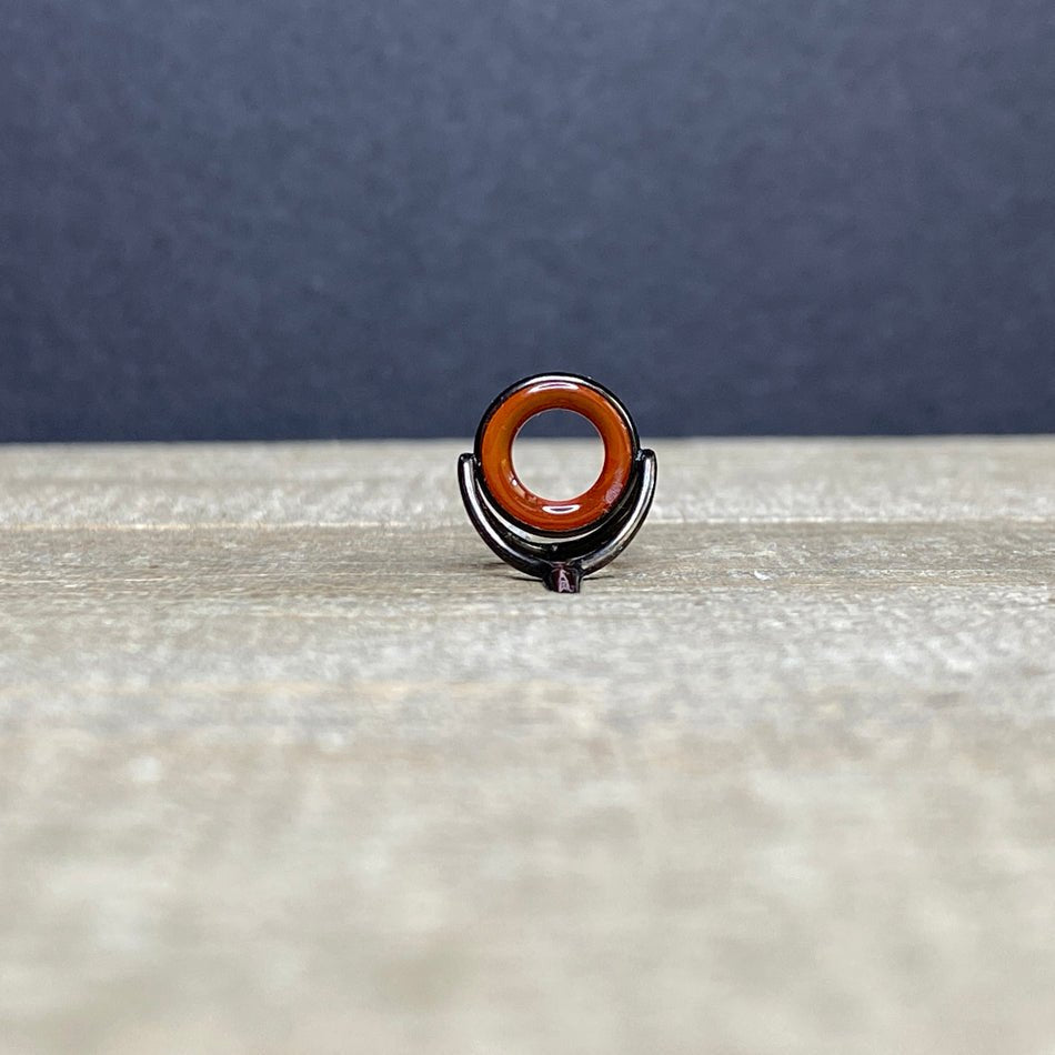 10mm Agate Stripping Guide Black Nickel - Fish On! Custom Rods