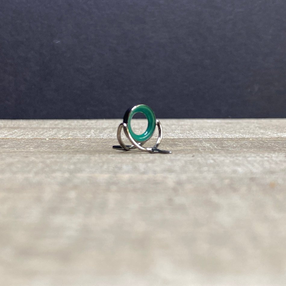 10mm Agate Stripping Guide Black Nickel - Fish On! Custom Rods