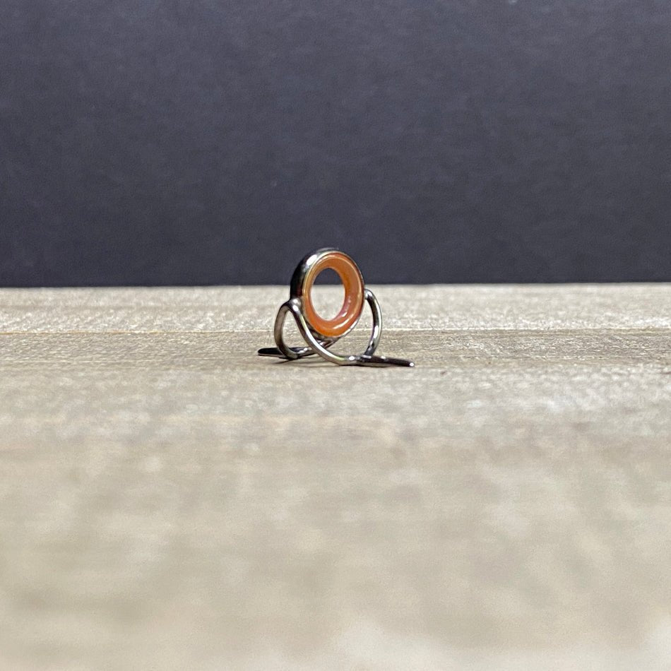 10mm Agate Stripping Guide Black Nickel - Fish On! Custom Rods