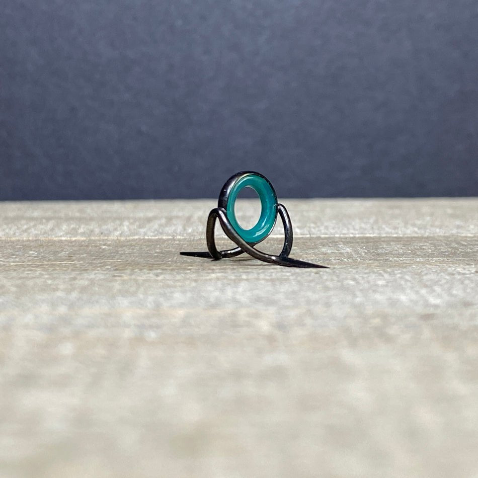 10mm Agate Stripping Guide Black Nickel - Fish On! Custom Rods