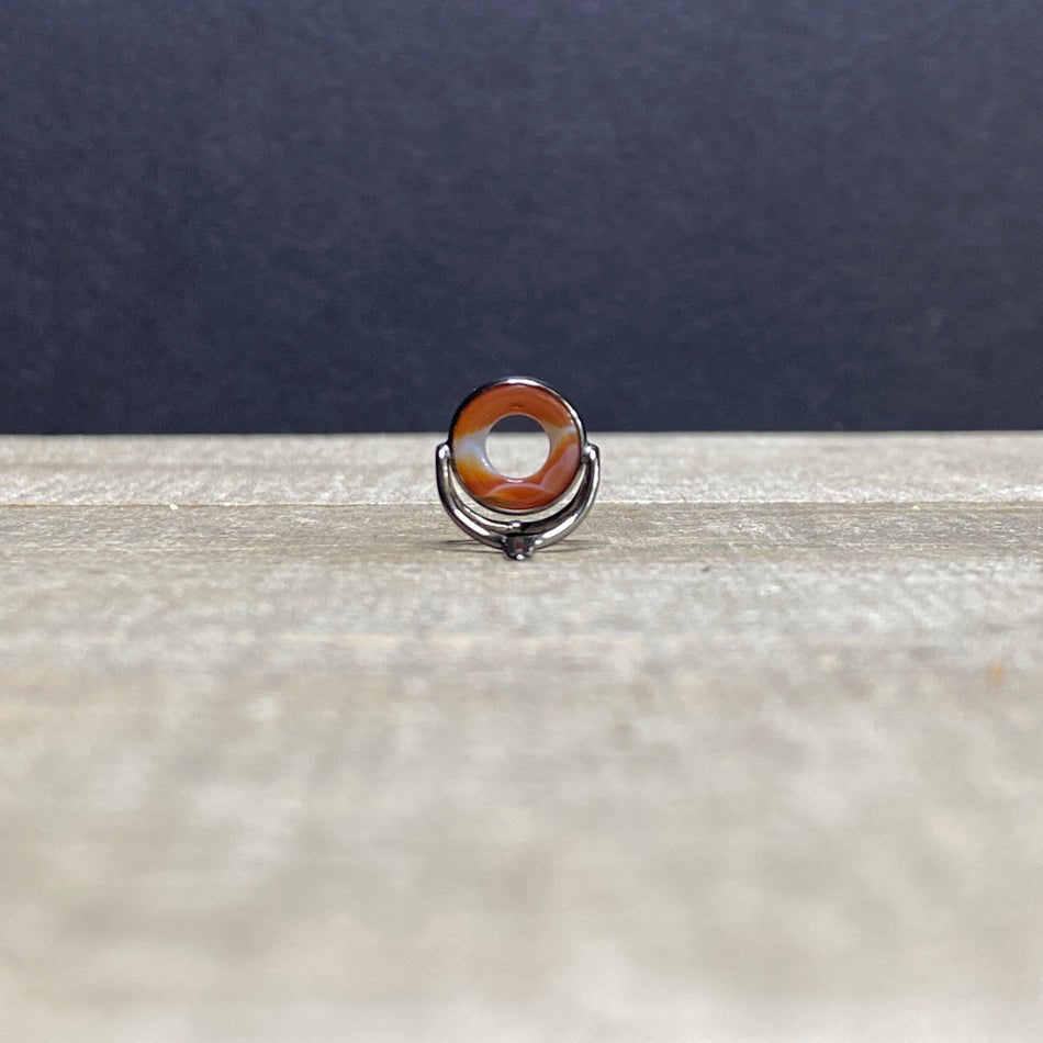 10mm Agate Stripping Guide Black Nickel - Fish On! Custom Rods