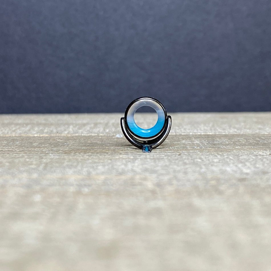 10mm Agate Stripping Guide Black Nickel - Fish On! Custom Rods