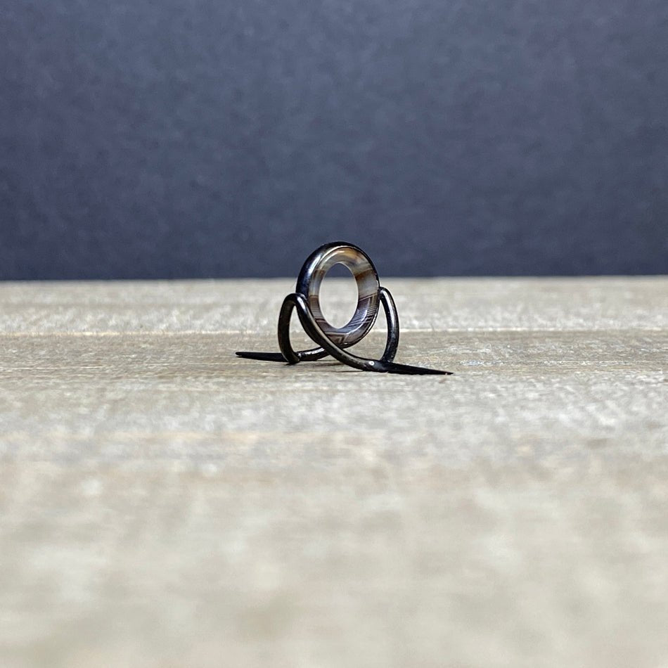 10mm Agate Stripping Guide Black Nickel - Fish On! Custom Rods