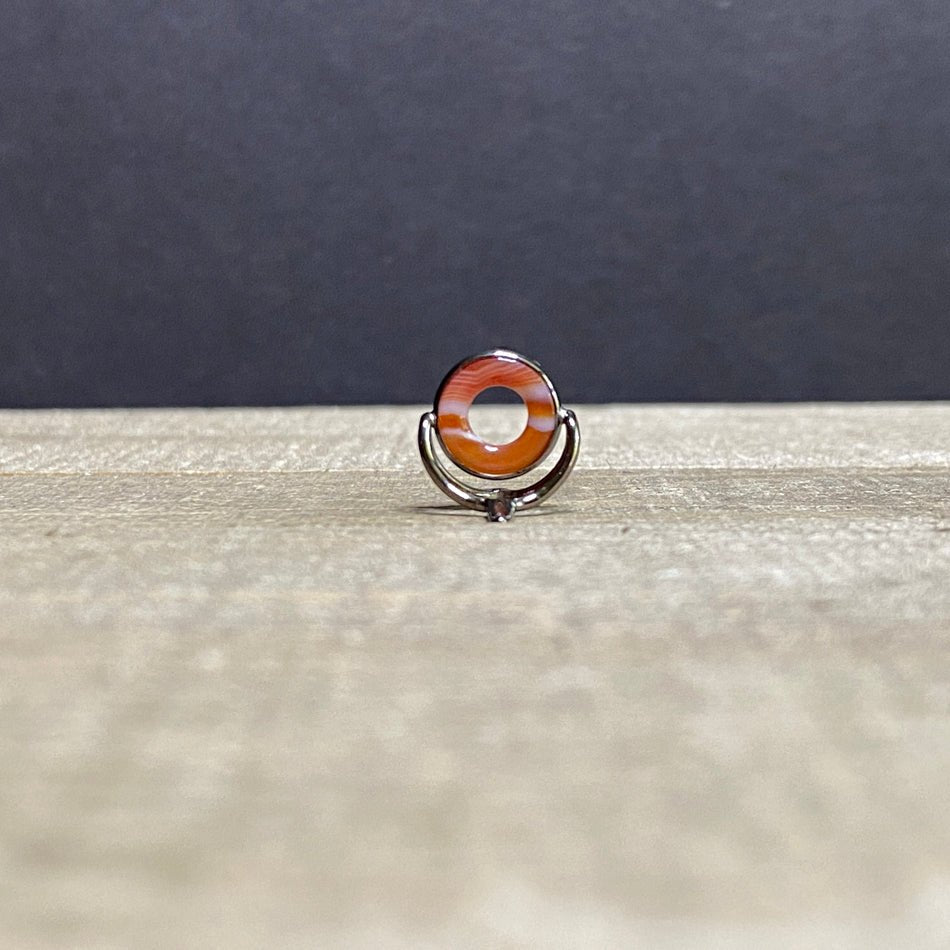 10mm Agate Stripping Guide Black Nickel - Fish On! Custom Rods