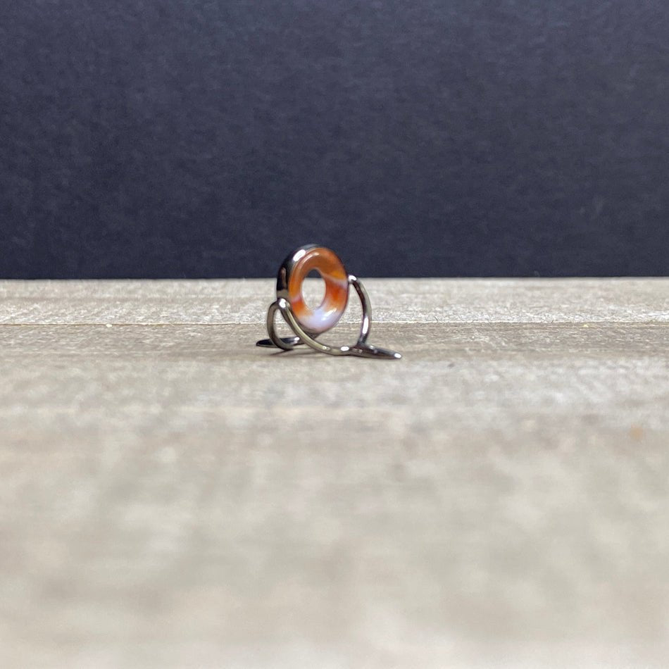 10mm Agate Stripping Guide Black Nickel - Fish On! Custom Rods