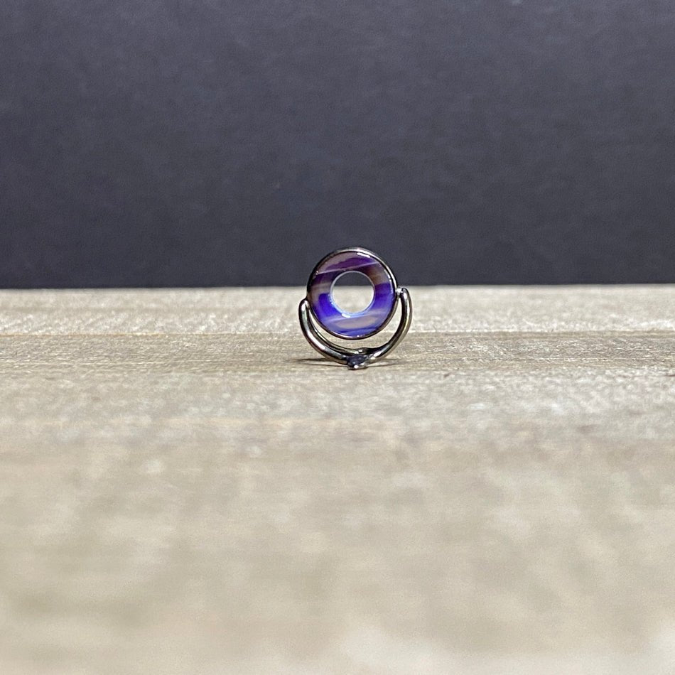 10mm Agate Stripping Guide Black Nickel - Fish On! Custom Rods