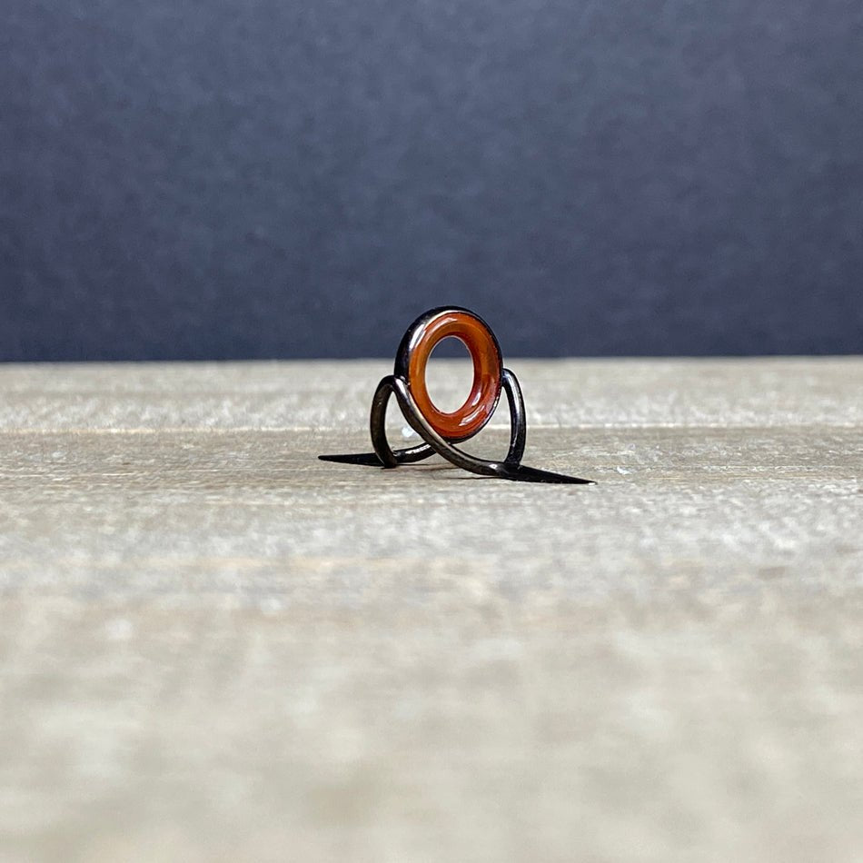 10mm Agate Stripping Guide Black Nickel - Fish On! Custom Rods