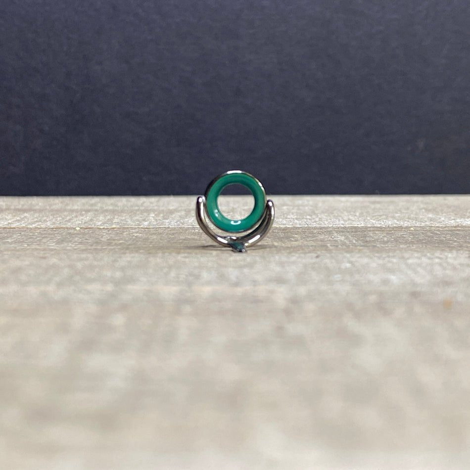 10mm Agate Stripping Guide Black Nickel - Fish On! Custom Rods