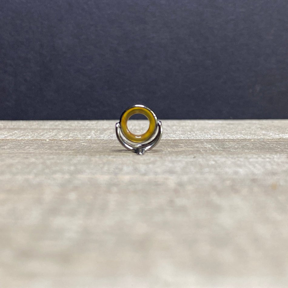 10mm Agate Stripping Guide Black Nickel - Fish On! Custom Rods