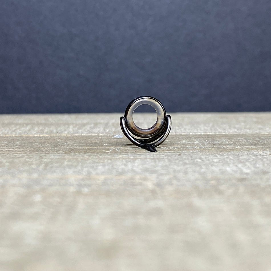 10mm Agate Stripping Guide Black Nickel - Fish On! Custom Rods