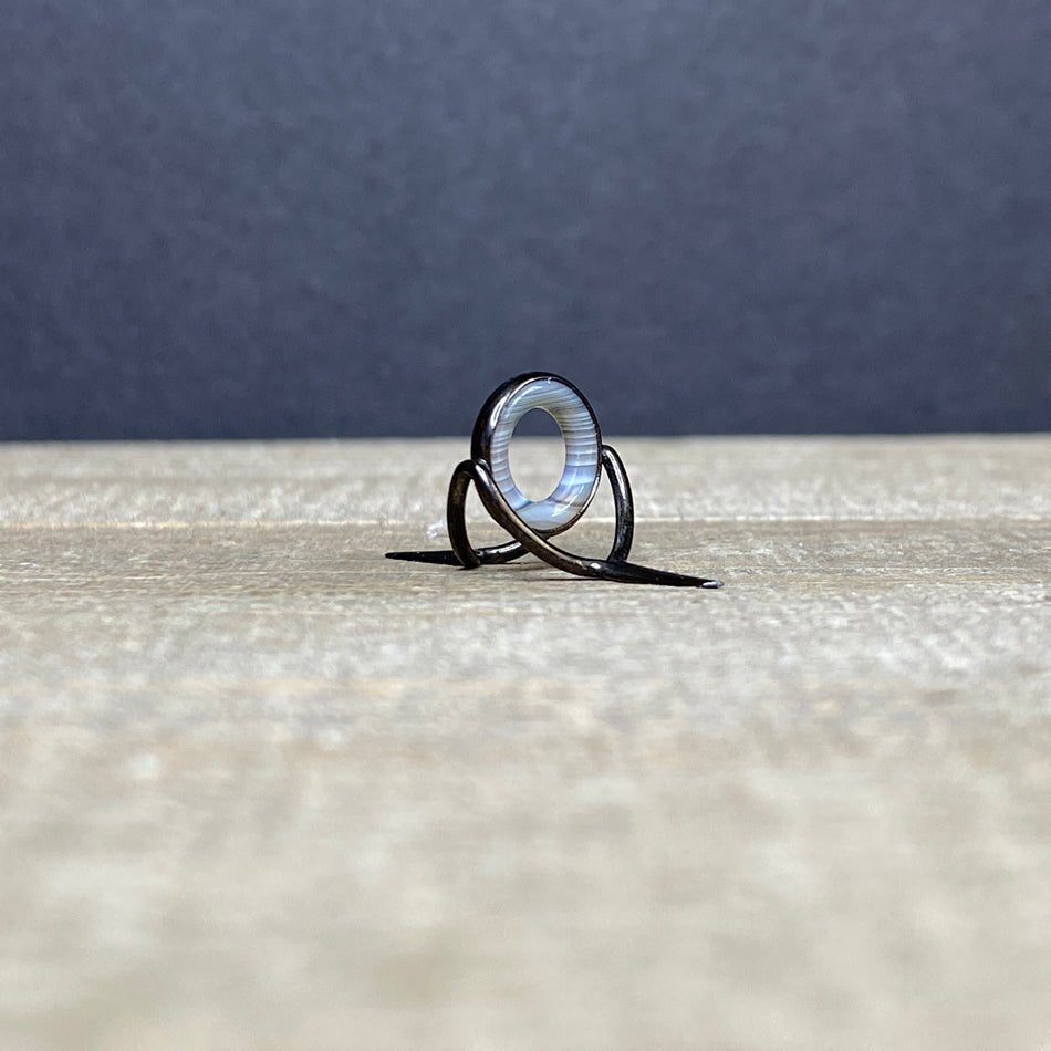 10mm Agate Stripping Guide Black Nickel - Fish On! Custom Rods