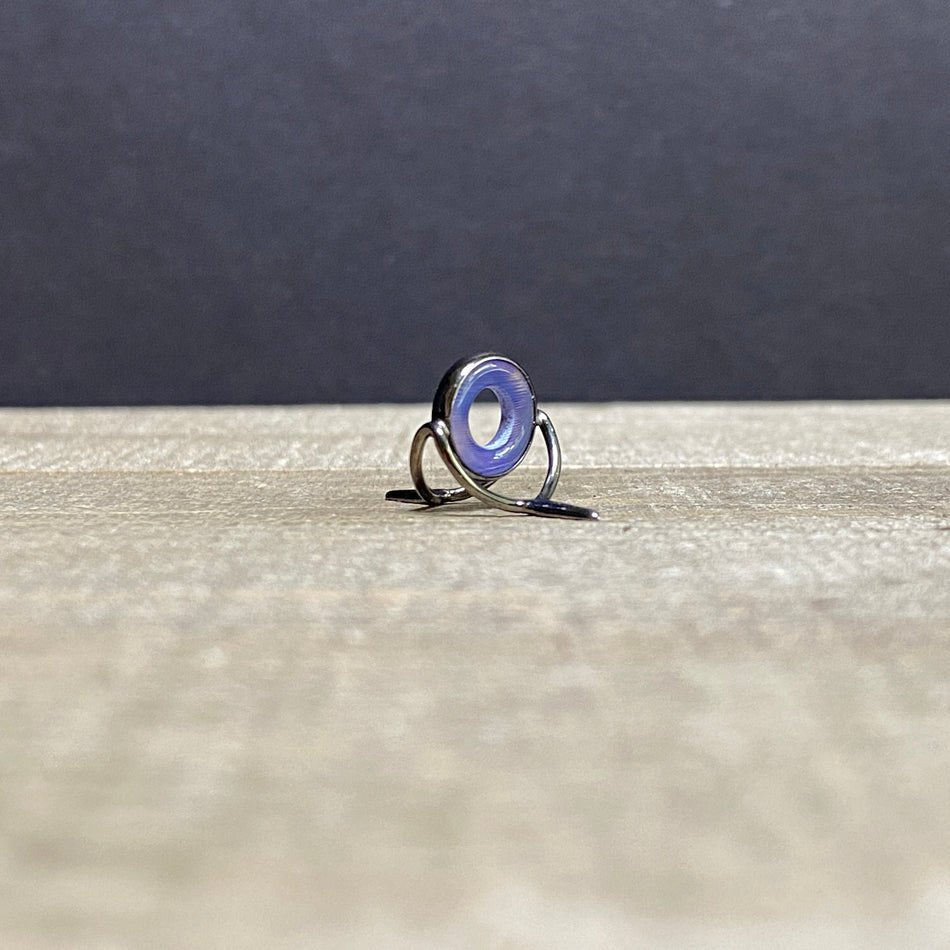 10mm Agate Stripping Guide Black Nickel - Fish On! Custom Rods