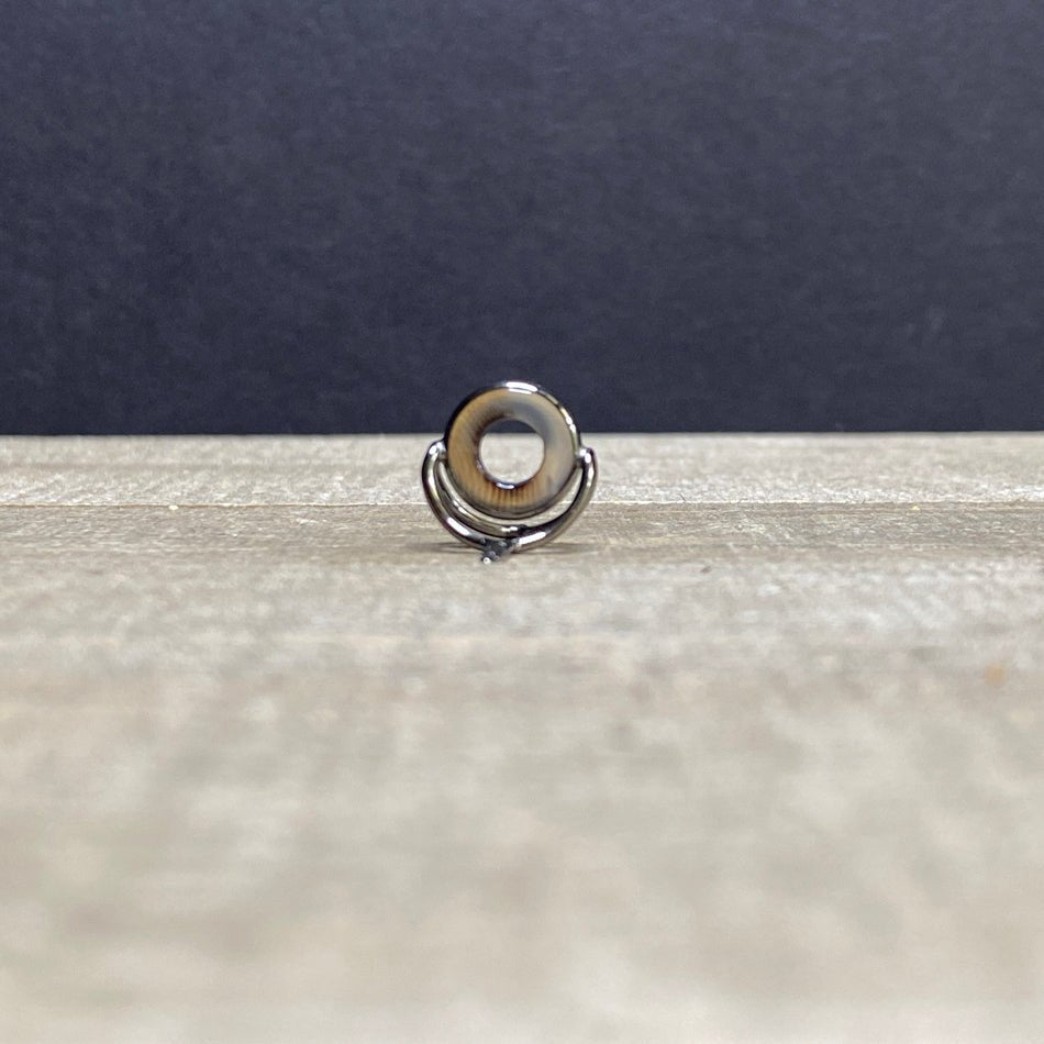 10mm Agate Stripping Guide Black Nickel - Fish On! Custom Rods