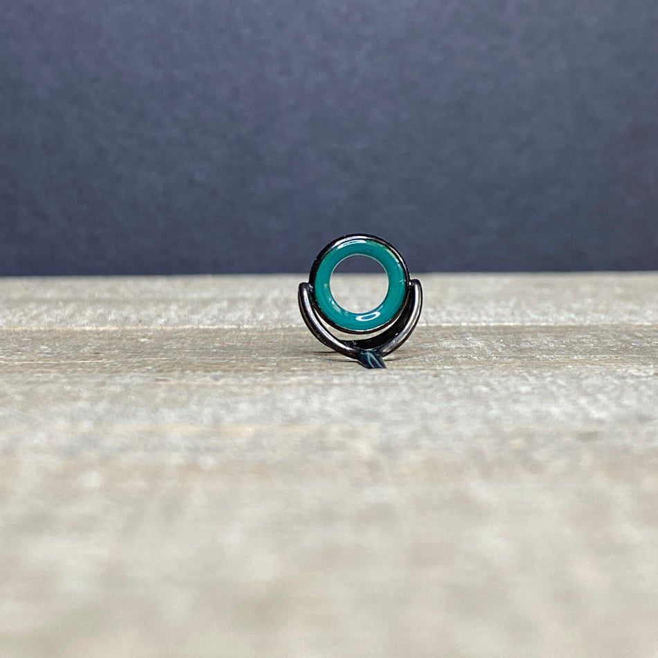 10mm Agate Stripping Guide Black Nickel - Fish On! Custom Rods