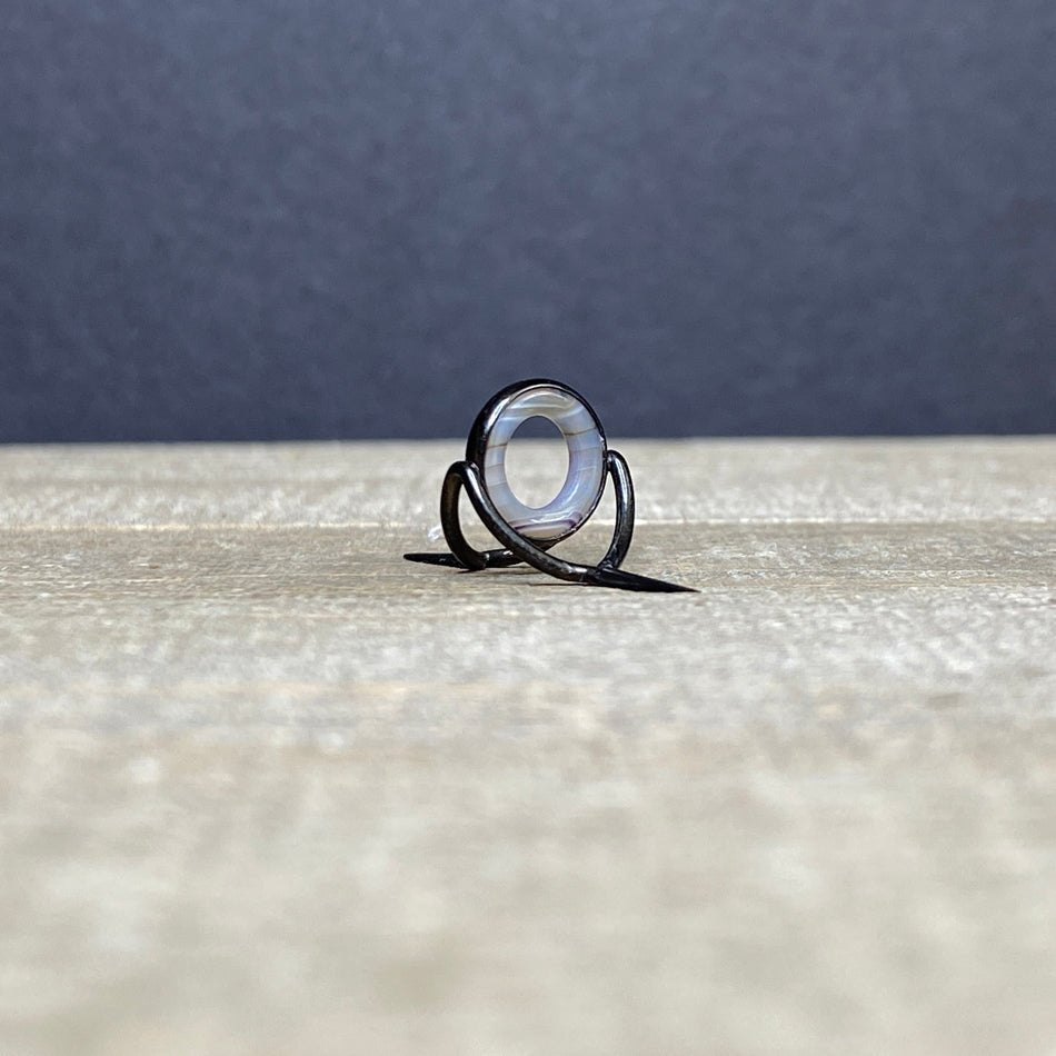 10mm Agate Stripping Guide Black Nickel - Fish On! Custom Rods