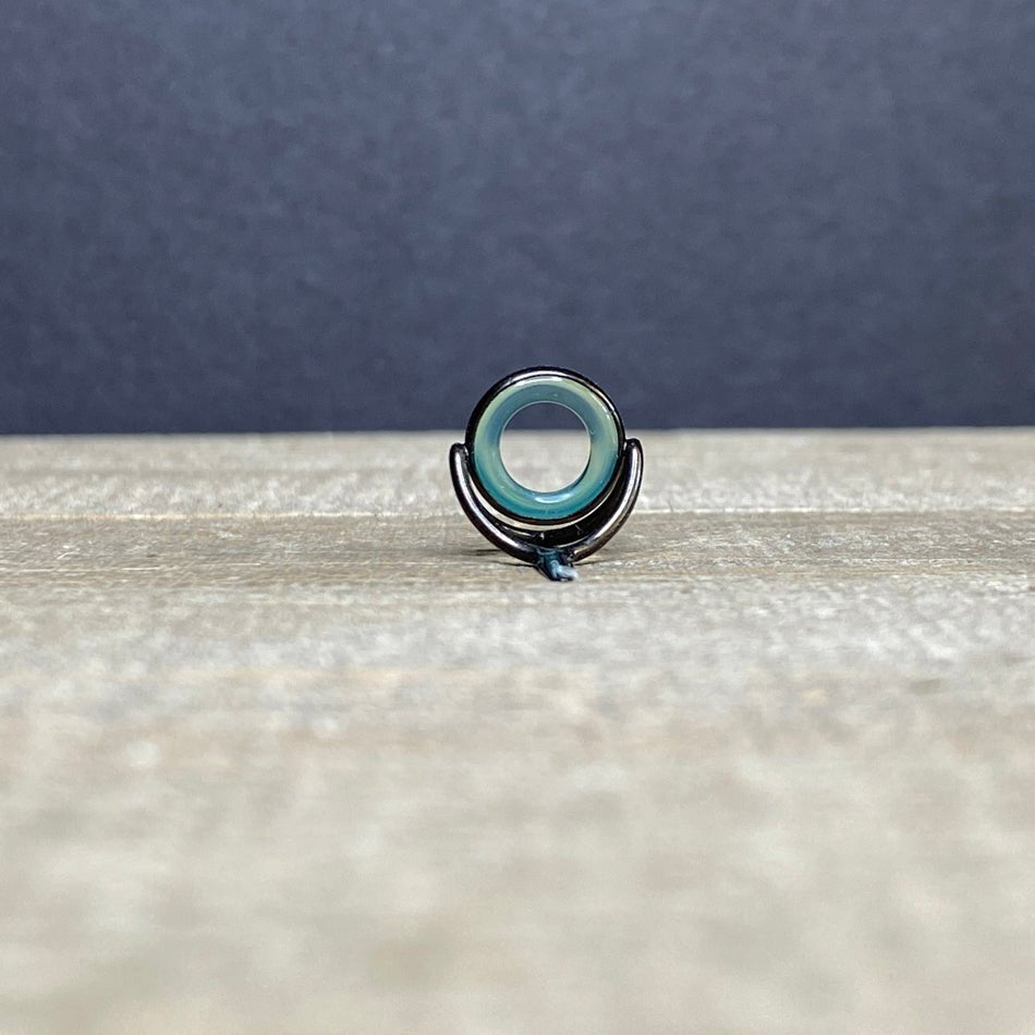 10mm Agate Stripping Guide Black Nickel - Fish On! Custom Rods