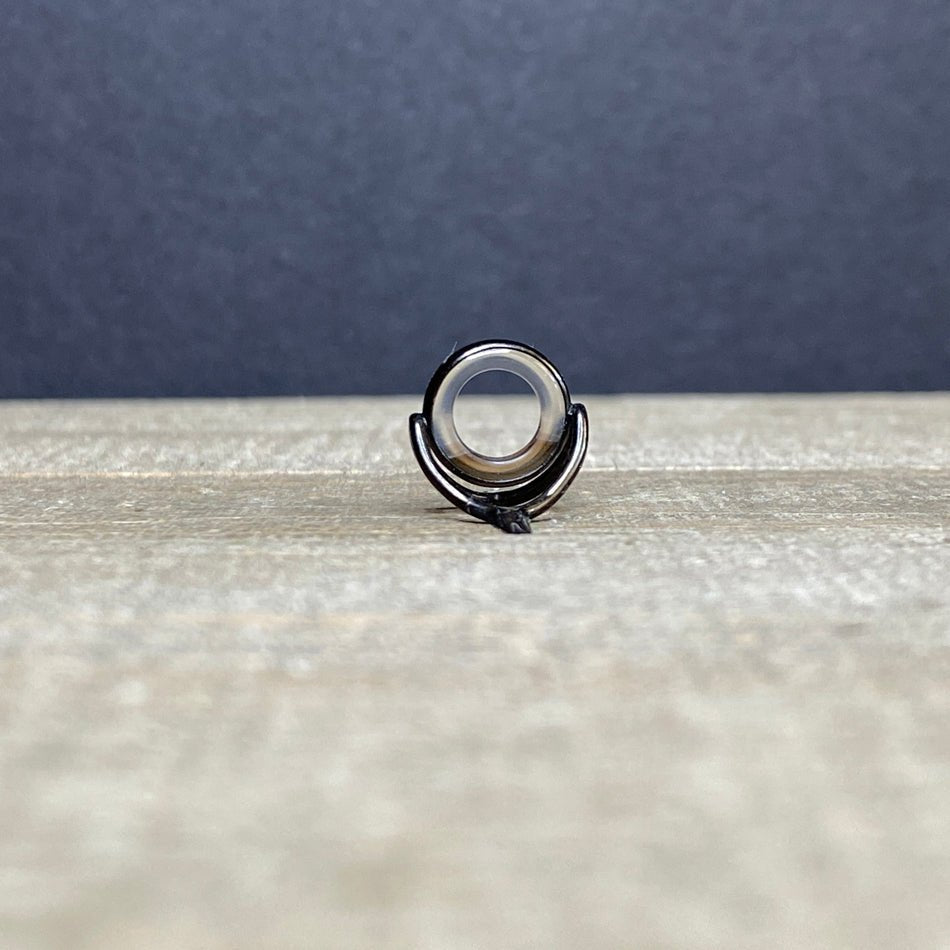 10mm Agate Stripping Guide Black Nickel - Fish On! Custom Rods