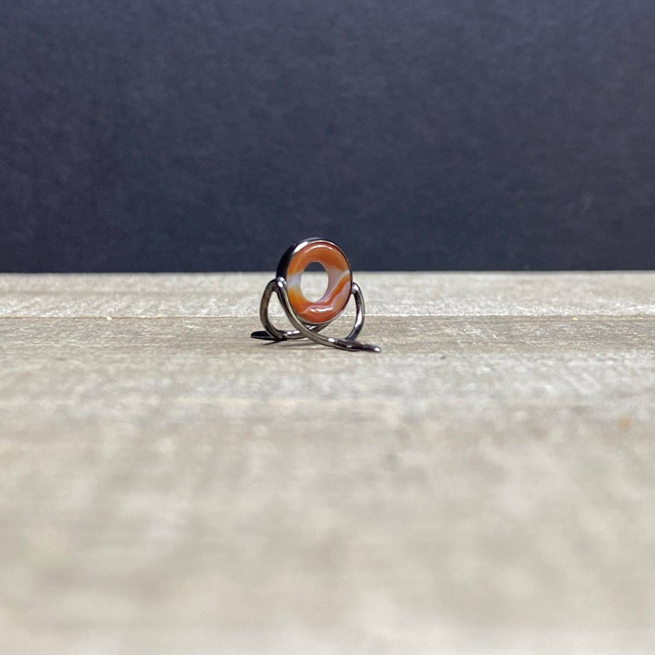 10mm Agate Stripping Guide Black Nickel - Fish On! Custom Rods