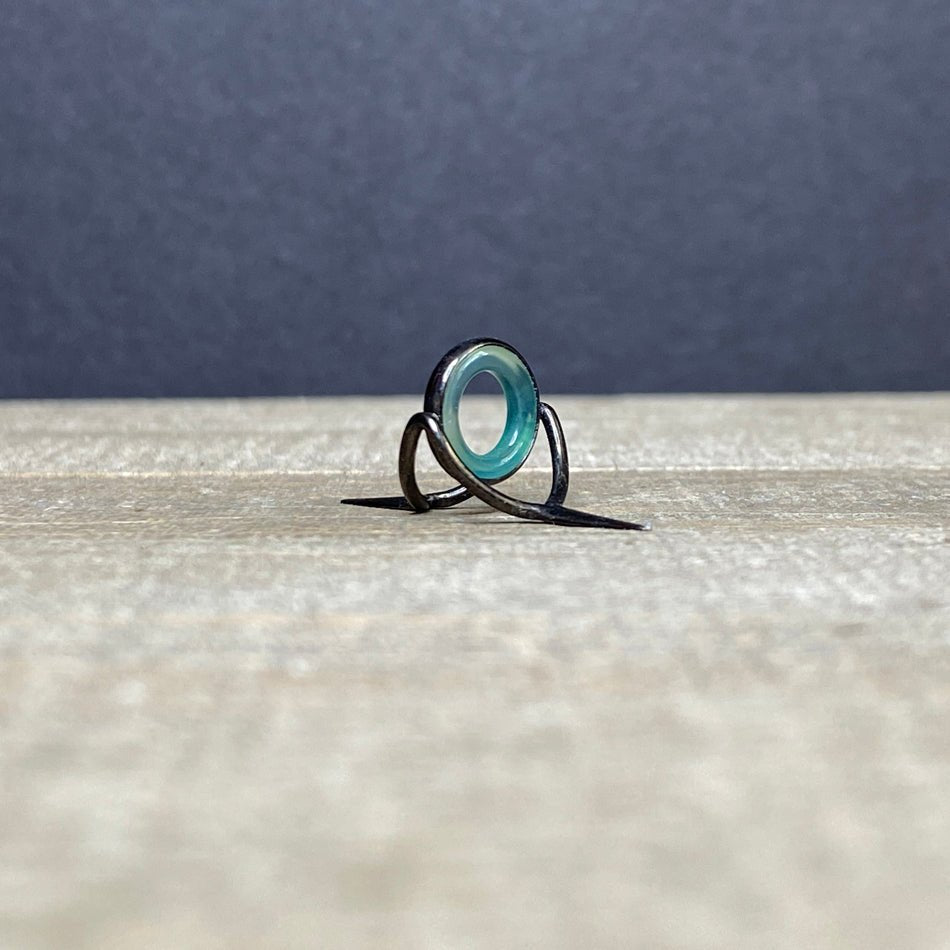 10mm Agate Stripping Guide Black Nickel - Fish On! Custom Rods