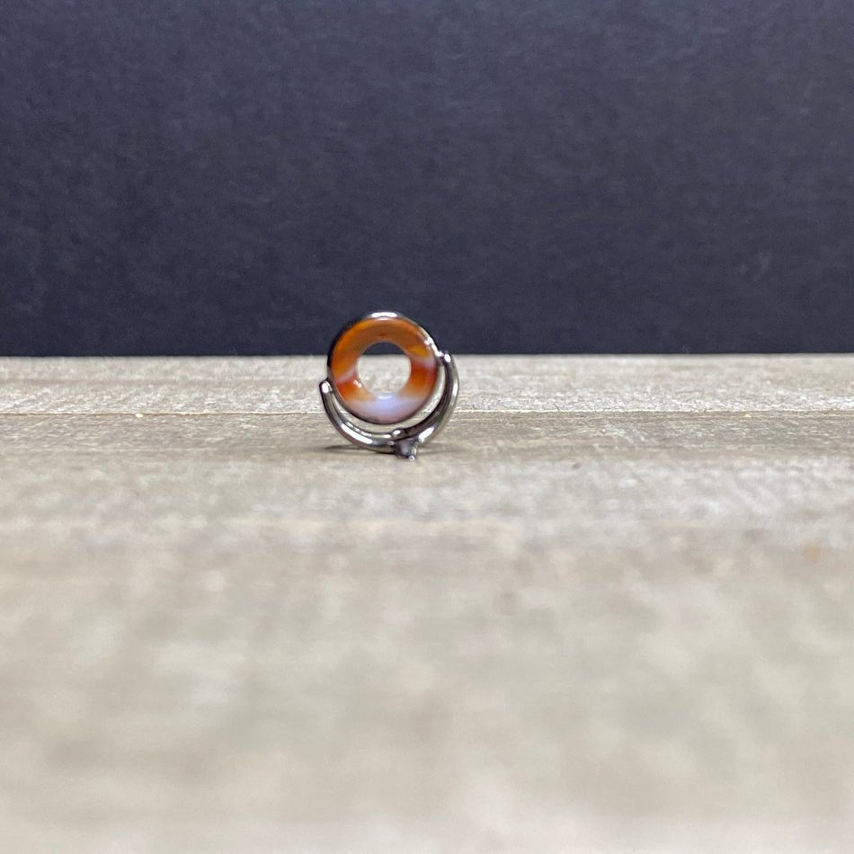 10mm Agate Stripping Guide Black Nickel - Fish On! Custom Rods