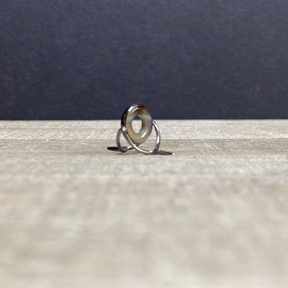 10mm Agate Stripping Guide Black Nickel - Fish On! Custom Rods