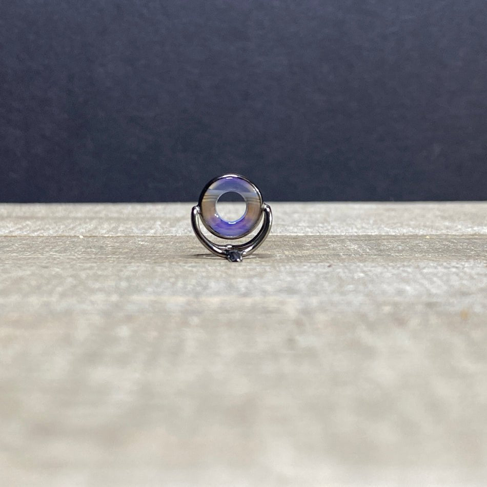 10mm Agate Stripping Guide Black Nickel - Fish On! Custom Rods