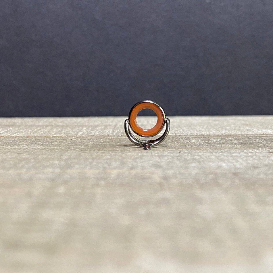 10mm Agate Stripping Guide Black Nickel - Fish On! Custom Rods