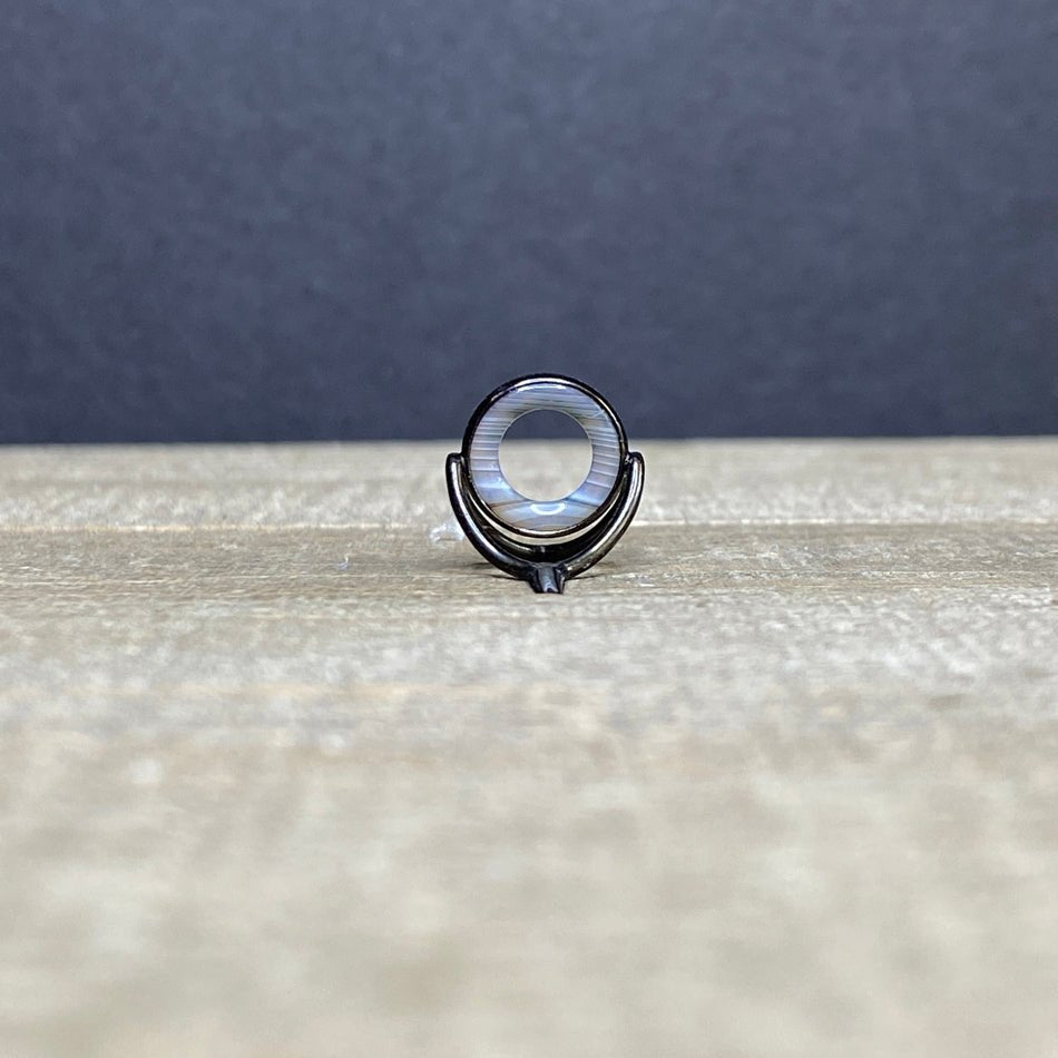 10mm Agate Stripping Guide Black Nickel - Fish On! Custom Rods