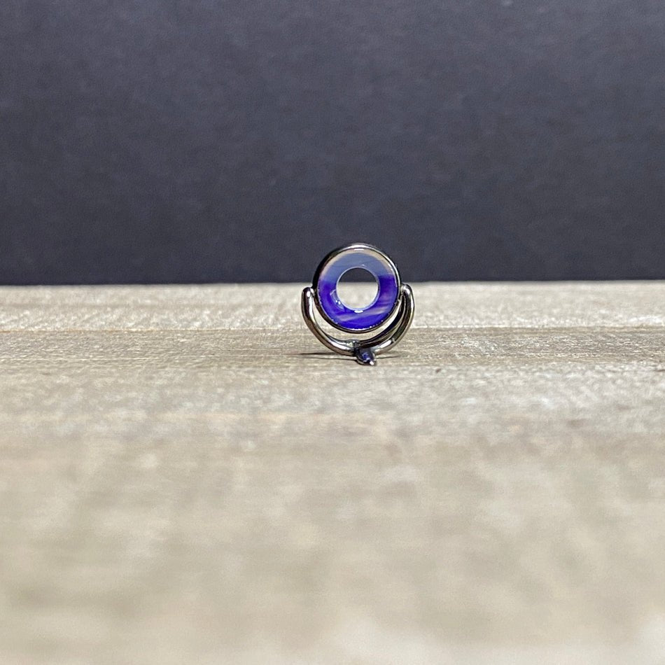 10mm Agate Stripping Guide Black Nickel - Fish On! Custom Rods