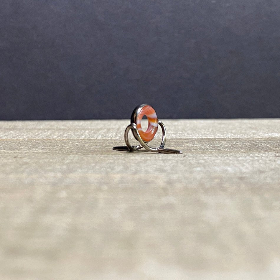 10mm Agate Stripping Guide Black Nickel - Fish On! Custom Rods