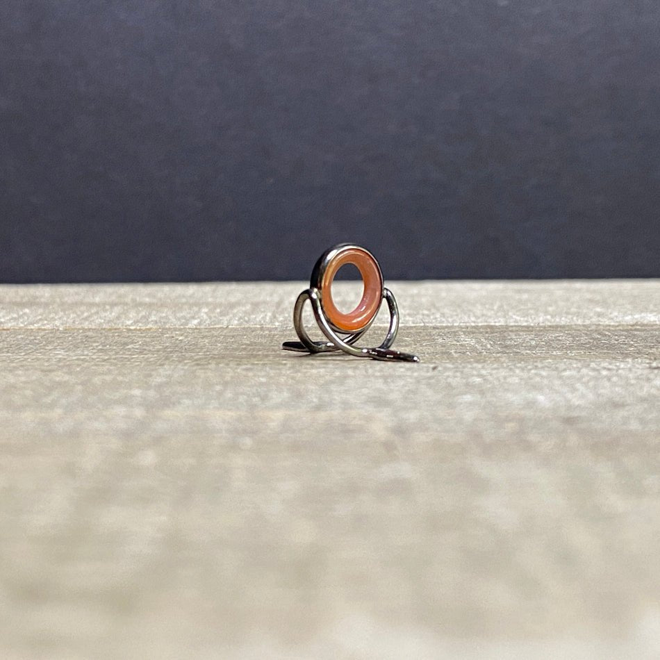 10mm Agate Stripping Guide Black Nickel - Fish On! Custom Rods