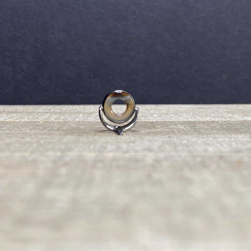 10mm Agate Stripping Guide Black Nickel - Fish On! Custom Rods