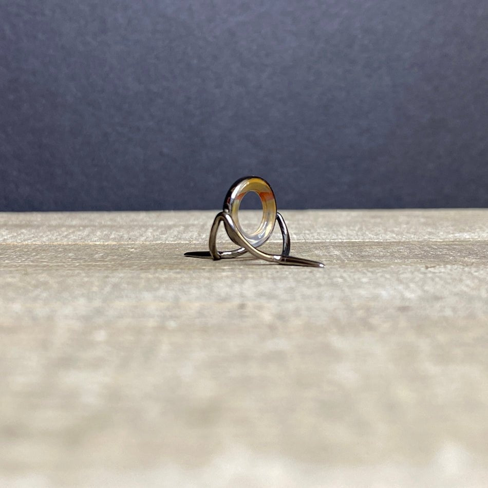 12mm Agate Stripping Guide Black Nickel - Fish On! Custom Rods