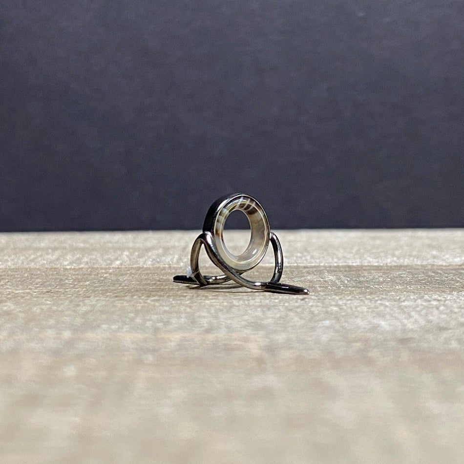 12mm Agate Stripping Guide Black Nickel - Fish On! Custom Rods