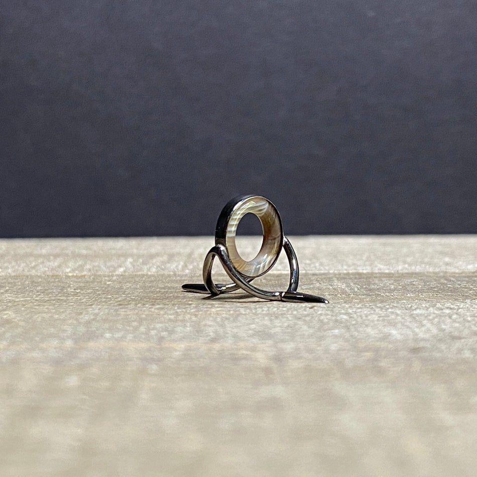 12mm Agate Stripping Guide Black Nickel - Fish On! Custom Rods