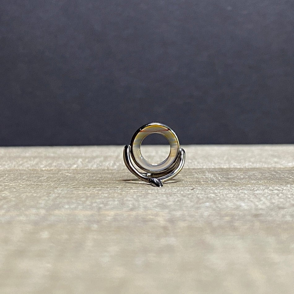 12mm Agate Stripping Guide Black Nickel - Fish On! Custom Rods