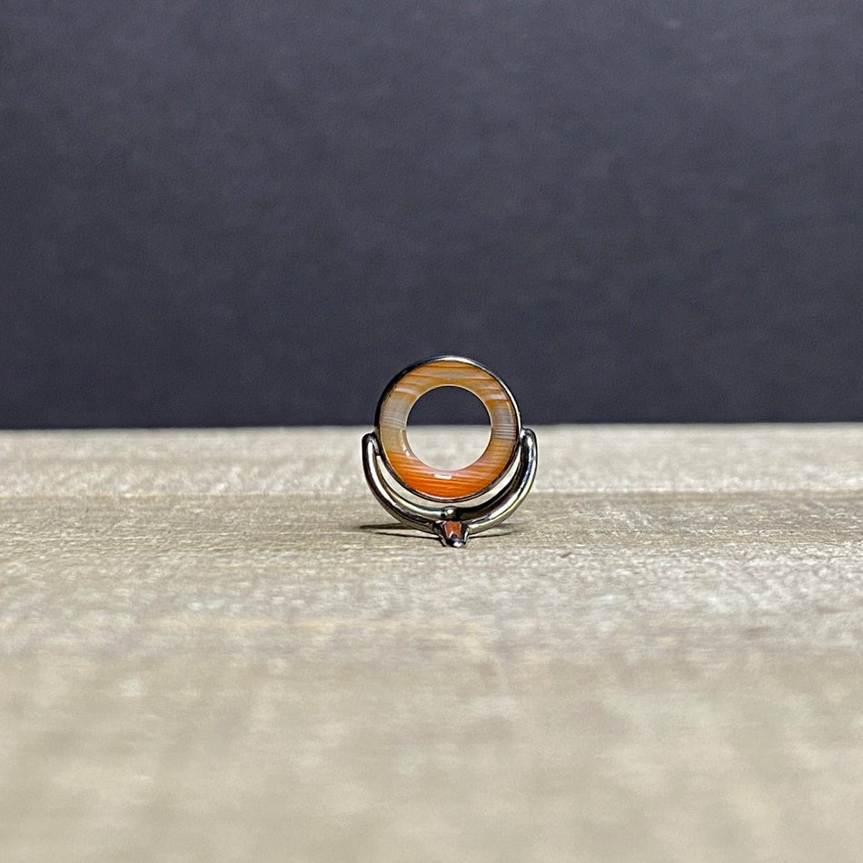 12mm Agate Stripping Guide Black Nickel - Fish On! Custom Rods