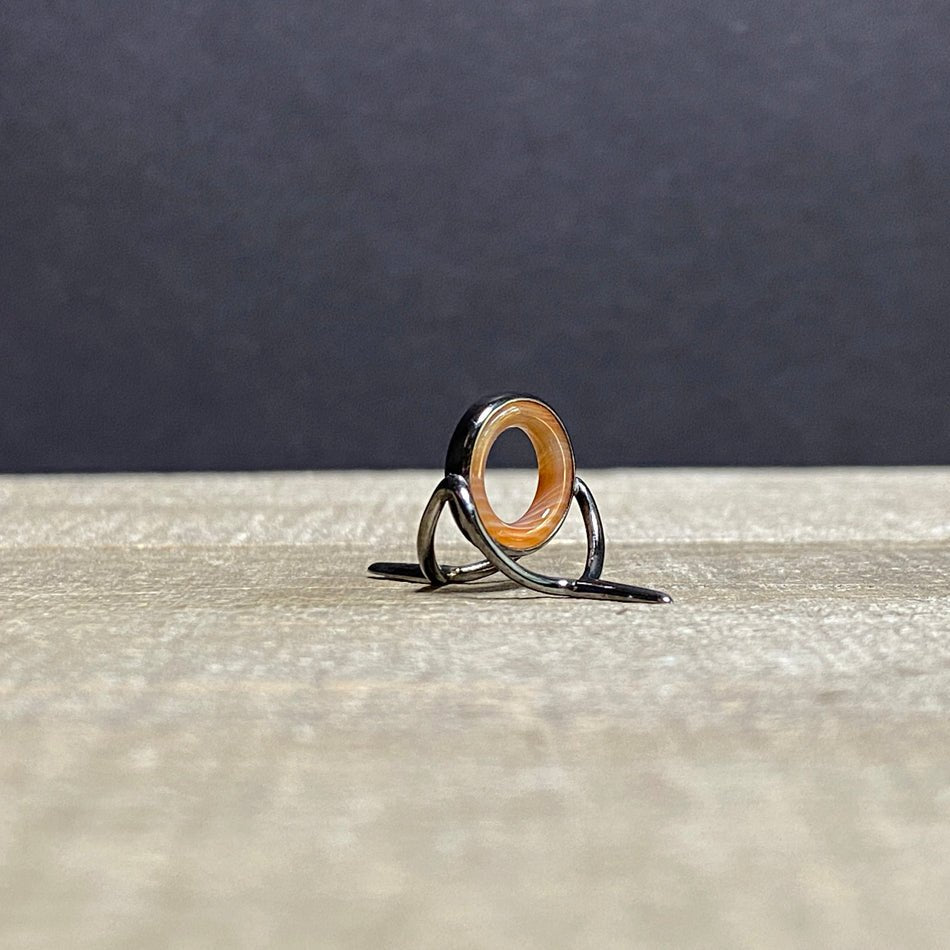 12mm Agate Stripping Guide Black Nickel - Fish On! Custom Rods