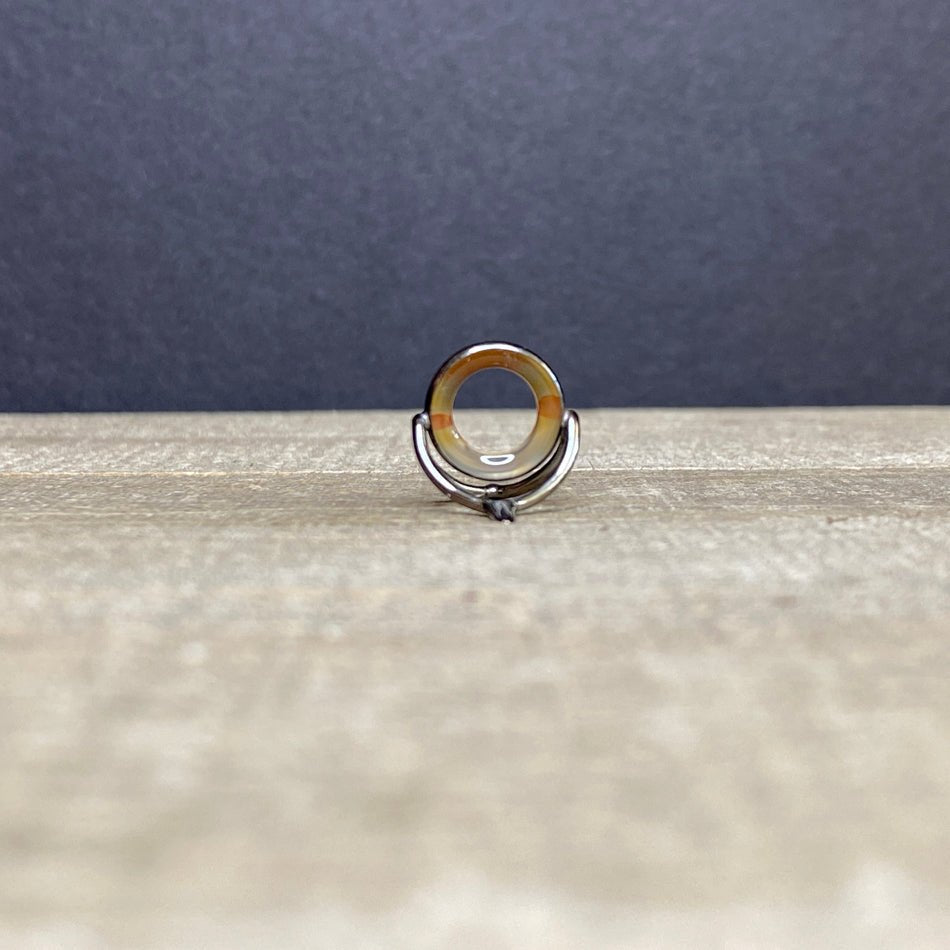 12mm Agate Stripping Guide Black Nickel - Fish On! Custom Rods