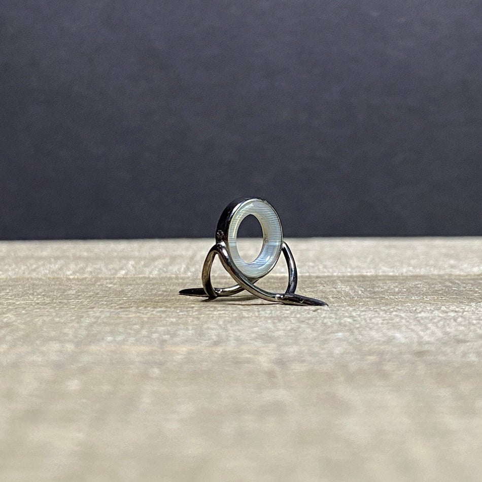 12mm Agate Stripping Guide Black Nickel - Fish On! Custom Rods