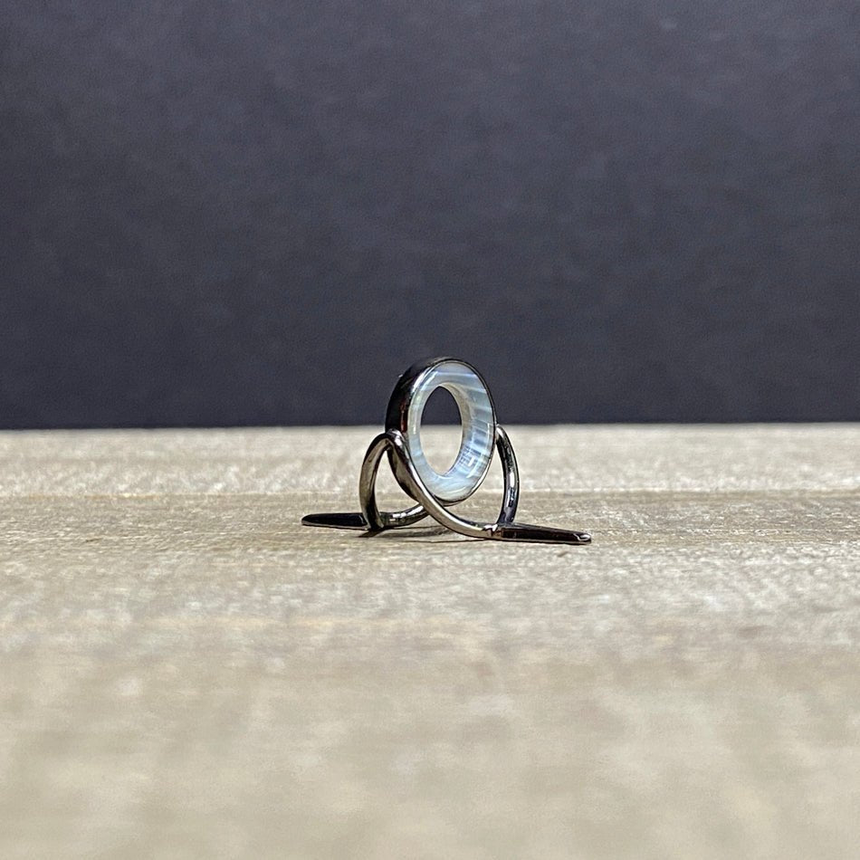 12mm Agate Stripping Guide Black Nickel - Fish On! Custom Rods